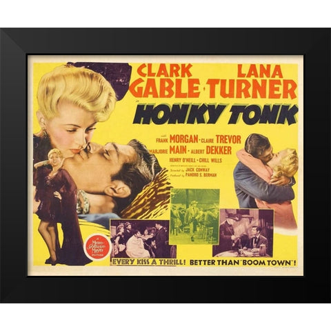 Honky Tonk-1941 Black Modern Wood Framed Art Print by Vintage Hollywood Archive
