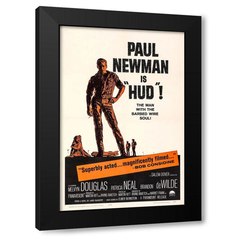 Hud-1962 Black Modern Wood Framed Art Print with Double Matting by Vintage Hollywood Archive