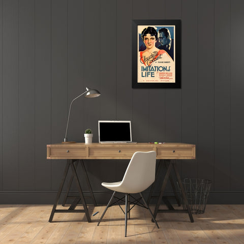 Imitation of Life-1934 Black Modern Wood Framed Art Print by Vintage Hollywood Archive