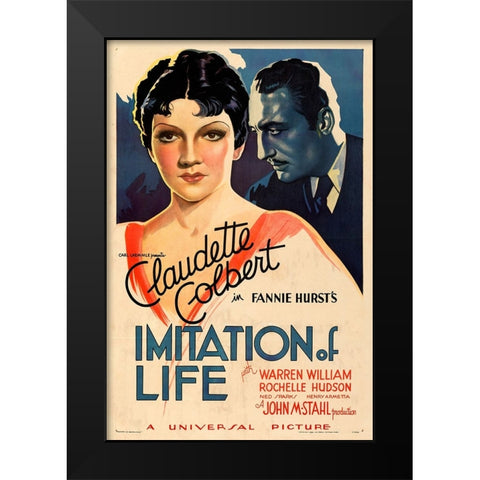 Imitation of Life-1934 Black Modern Wood Framed Art Print by Vintage Hollywood Archive