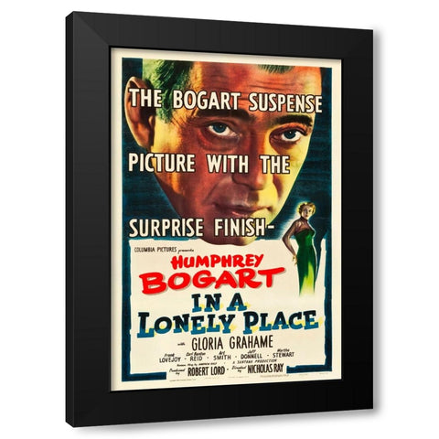 In a Lonely Place-1950 Black Modern Wood Framed Art Print by Vintage Hollywood Archive
