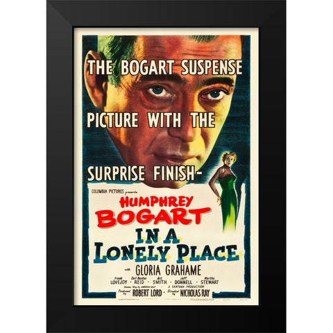 In a Lonely Place-1950 Black Modern Wood Framed Art Print by Vintage Hollywood Archive