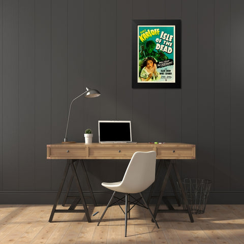 Isle of the Dead-1945 Black Modern Wood Framed Art Print by Vintage Hollywood Archive