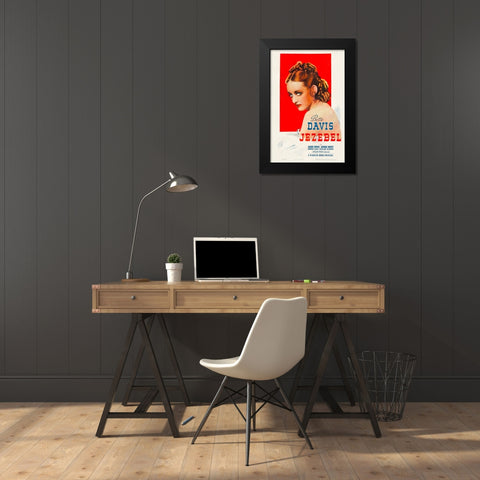 Jezebel-1938 Black Modern Wood Framed Art Print by Vintage Hollywood Archive