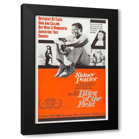 Lilies of the Field-1963 Black Modern Wood Framed Art Print by Vintage Hollywood Archive