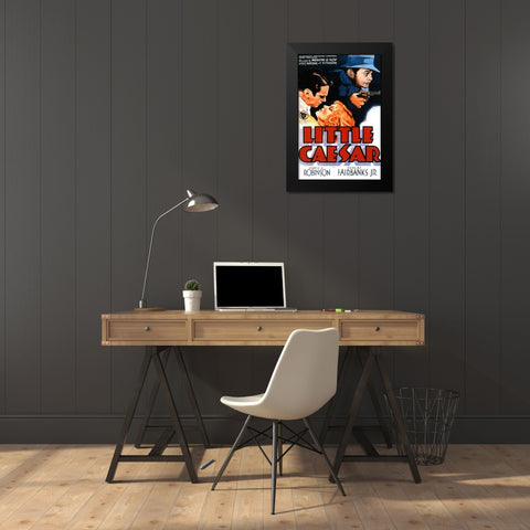 Little Caesar-1931 Black Modern Wood Framed Art Print by Vintage Hollywood Archive