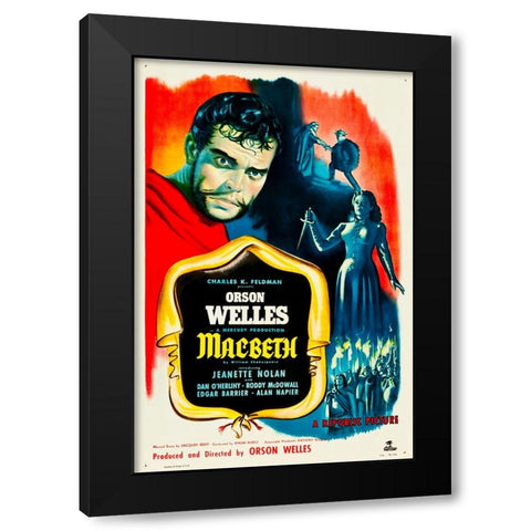 Macbeth-1948 Black Modern Wood Framed Art Print with Double Matting by Vintage Hollywood Archive
