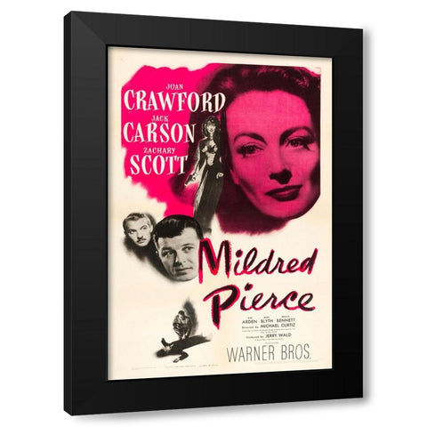 Mildred Pierce-1945 Black Modern Wood Framed Art Print with Double Matting by Vintage Hollywood Archive