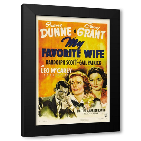 My Fave Wife Black Modern Wood Framed Art Print with Double Matting by Vintage Hollywood Archive