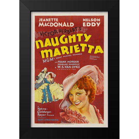 Naughty Marietta-1944 Black Modern Wood Framed Art Print by Vintage Hollywood Archive