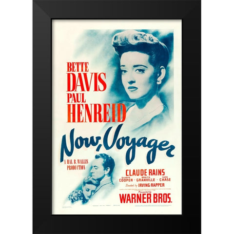 Now Voyager-1942 Black Modern Wood Framed Art Print by Vintage Hollywood Archive