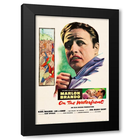 On the Waterfront-1954 Black Modern Wood Framed Art Print by Vintage Hollywood Archive