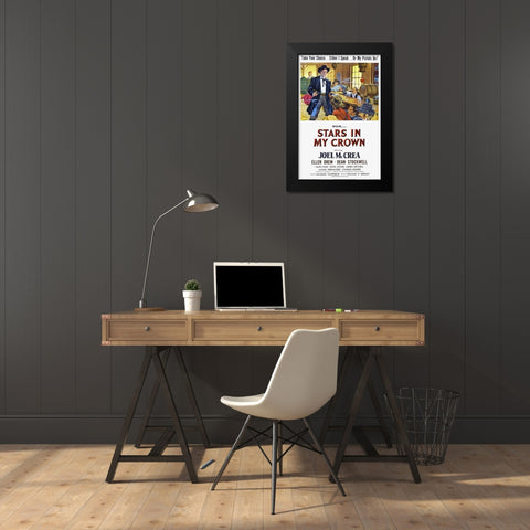 Stars in My Crown-1949 Black Modern Wood Framed Art Print by Vintage Hollywood Archive