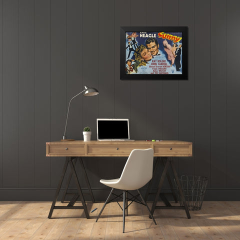 Sunny-1941 Black Modern Wood Framed Art Print by Vintage Hollywood Archive