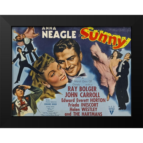 Sunny-1941 Black Modern Wood Framed Art Print by Vintage Hollywood Archive