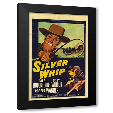 The Silver Whip-1953 Black Modern Wood Framed Art Print by Vintage Hollywood Archive