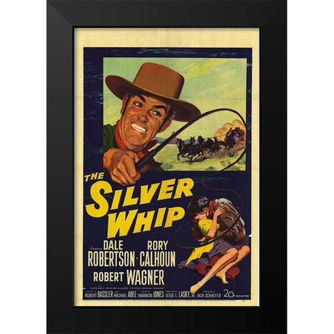The Silver Whip-1953 Black Modern Wood Framed Art Print by Vintage Hollywood Archive