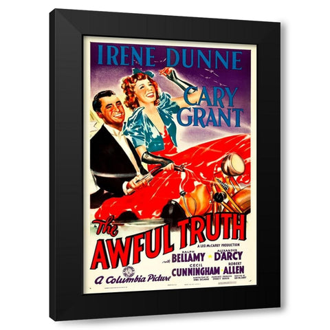 The Awful Truth-1937 Black Modern Wood Framed Art Print with Double Matting by Vintage Hollywood Archive