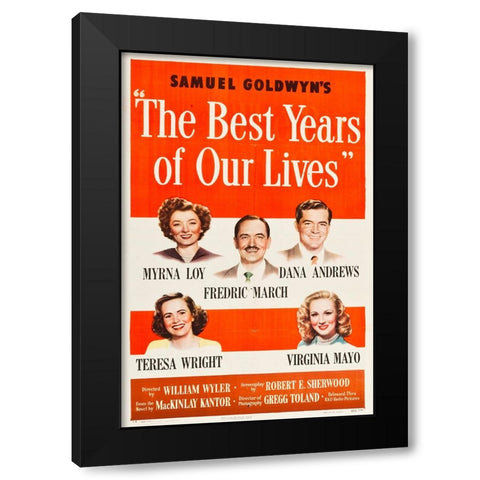 The Best Years of Our Lives-1946 Black Modern Wood Framed Art Print with Double Matting by Vintage Hollywood Archive