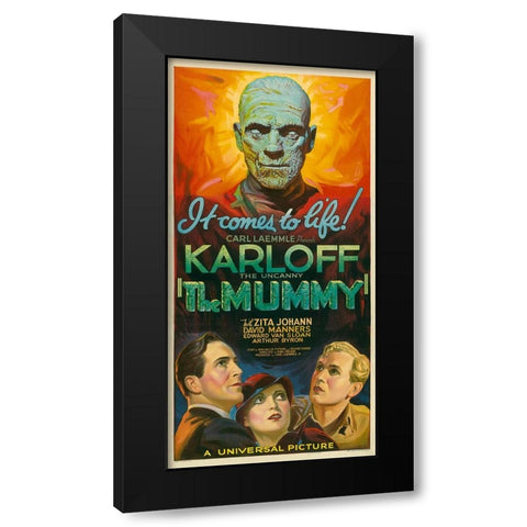 The Mummy-1932 Black Modern Wood Framed Art Print with Double Matting by Vintage Hollywood Archive
