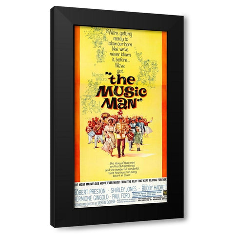 The Music Man-1962 Black Modern Wood Framed Art Print with Double Matting by Vintage Hollywood Archive