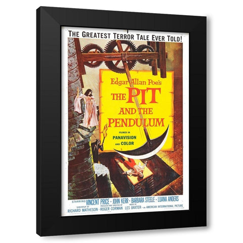 The Pit and the Pendulum-1961 Black Modern Wood Framed Art Print with Double Matting by Vintage Hollywood Archive