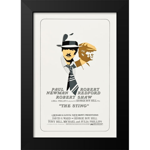 The Sting-1973 Black Modern Wood Framed Art Print by Vintage Hollywood Archive