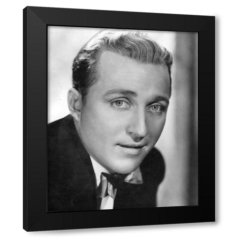 Bing Crosby-1930 Black Modern Wood Framed Art Print with Double Matting by Vintage Music Archive