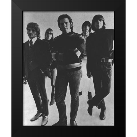 Chocolate Watch Band-1966 Black Modern Wood Framed Art Print by Vintage Music Archive