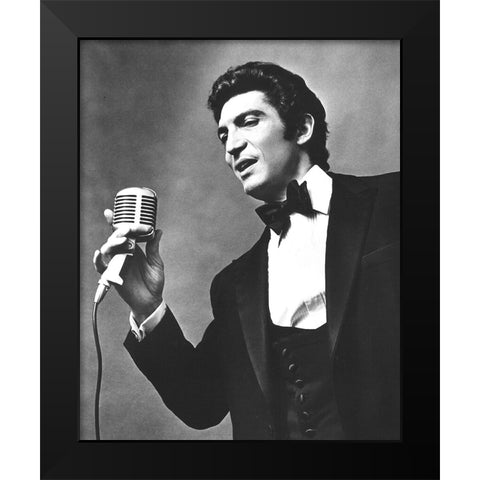 Sergio Franchi-1970 Black Modern Wood Framed Art Print by Vintage Music Archive