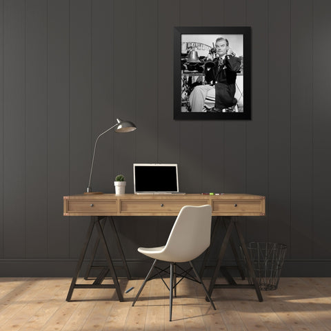 Spike Jones-1948 Black Modern Wood Framed Art Print by Vintage Music Archive