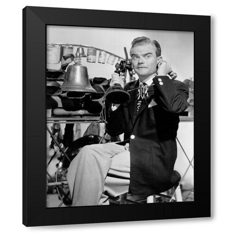 Spike Jones-1948 Black Modern Wood Framed Art Print by Vintage Music Archive
