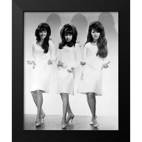 The Ronettes Black Modern Wood Framed Art Print by Vintage Music Archive