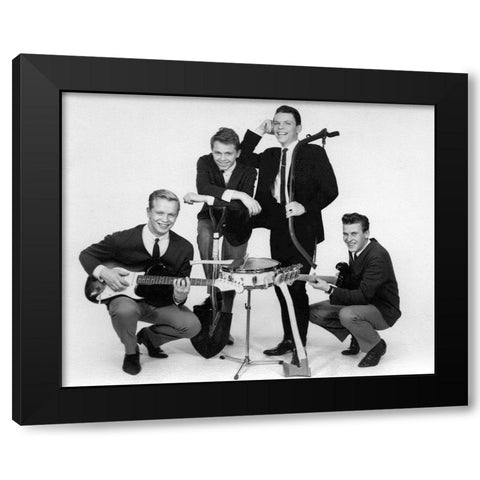 The Esquires Black Modern Wood Framed Art Print by Vintage Music Archive