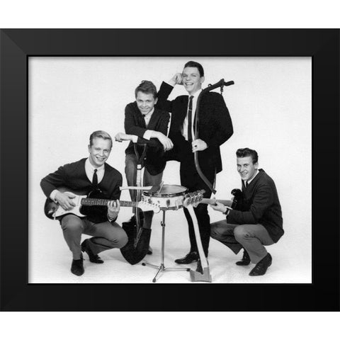 The Esquires Black Modern Wood Framed Art Print by Vintage Music Archive