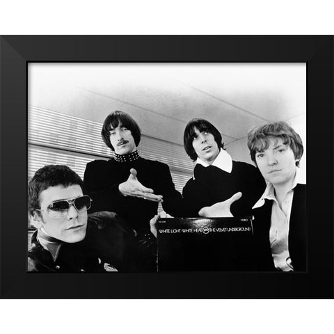 Velvet Underground Black Modern Wood Framed Art Print by Vintage Music Archive