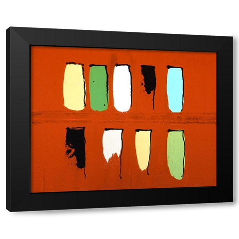 Boarded Windows in a Richmond Alley Black Modern Wood Framed Art Print by Clement, Diane