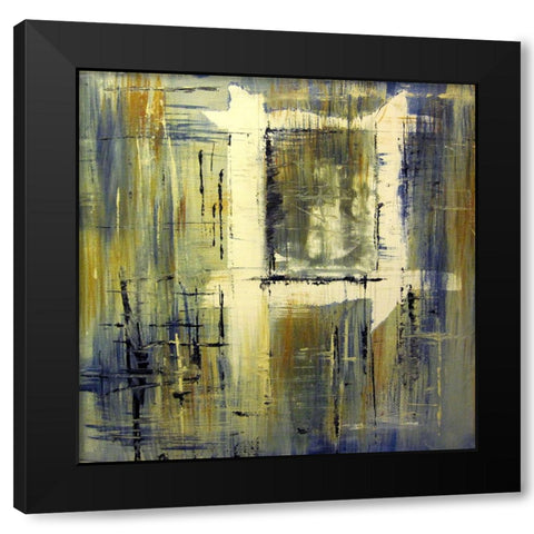 New Year Reflection Black Modern Wood Framed Art Print by Clement, Diane