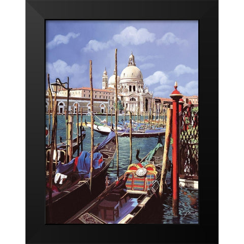 Chiesa Della Salute Black Modern Wood Framed Art Print by Borelli, Guido