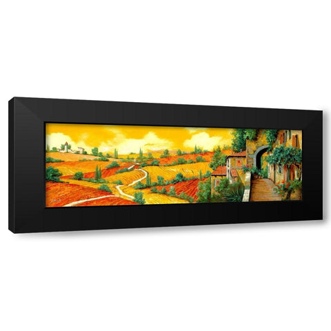 Bassa Toscana Black Modern Wood Framed Art Print by Borelli, Guido