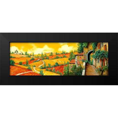 Bassa Toscana Black Modern Wood Framed Art Print by Borelli, Guido