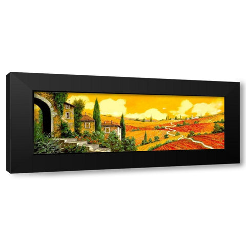 Terra Di Siena Black Modern Wood Framed Art Print by Borelli, Guido