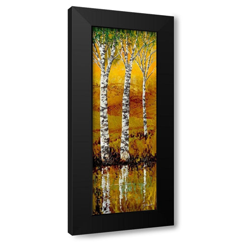 Betulle Chiare Black Modern Wood Framed Art Print by Borelli, Guido