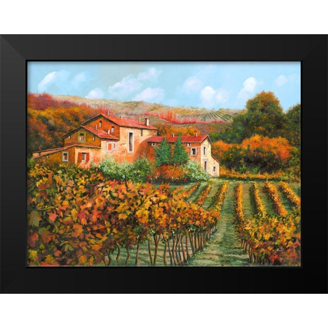 Tra Le Vigne A Montalcino Black Modern Wood Framed Art Print by Borelli, Guido