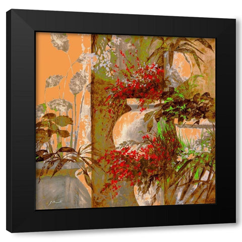 Uno Bianco Black Modern Wood Framed Art Print by Borelli, Guido