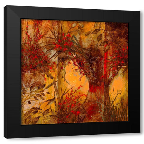 Anfore di Terra Black Modern Wood Framed Art Print with Double Matting by Borelli, Guido