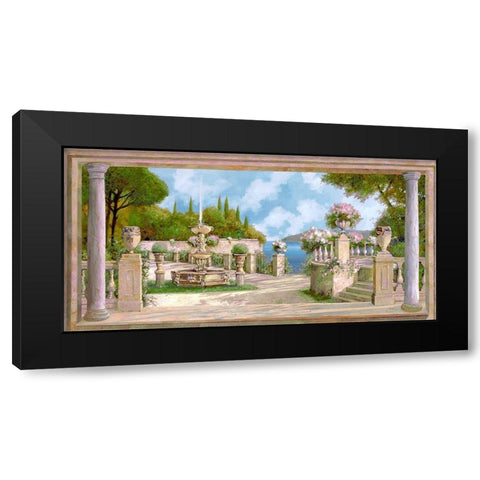 La Fontana eII Black Modern Wood Framed Art Print by Borelli, Guido