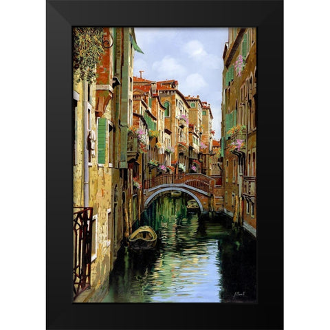 I ponti di venezia Black Modern Wood Framed Art Print by Borelli, Guido