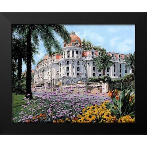Hotel Negresco Black Modern Wood Framed Art Print by Borelli, Guido
