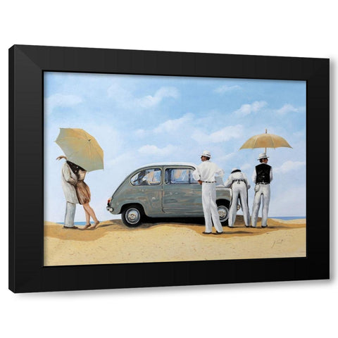The 600 Black Modern Wood Framed Art Print by Borelli, Guido